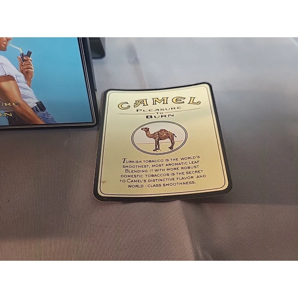 Vintage Camel Filters Tin with Box & Ad Card - German Made‎ Rare Collectible